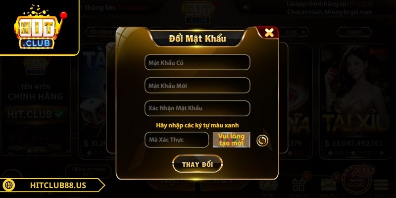 Đổi mật khẩu Hitclub là bước quan trọng bảo vệ tài khoản