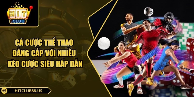 Cá cược thể thao đẳng cấp với nhiều kèo cược siêu hấp dẫn